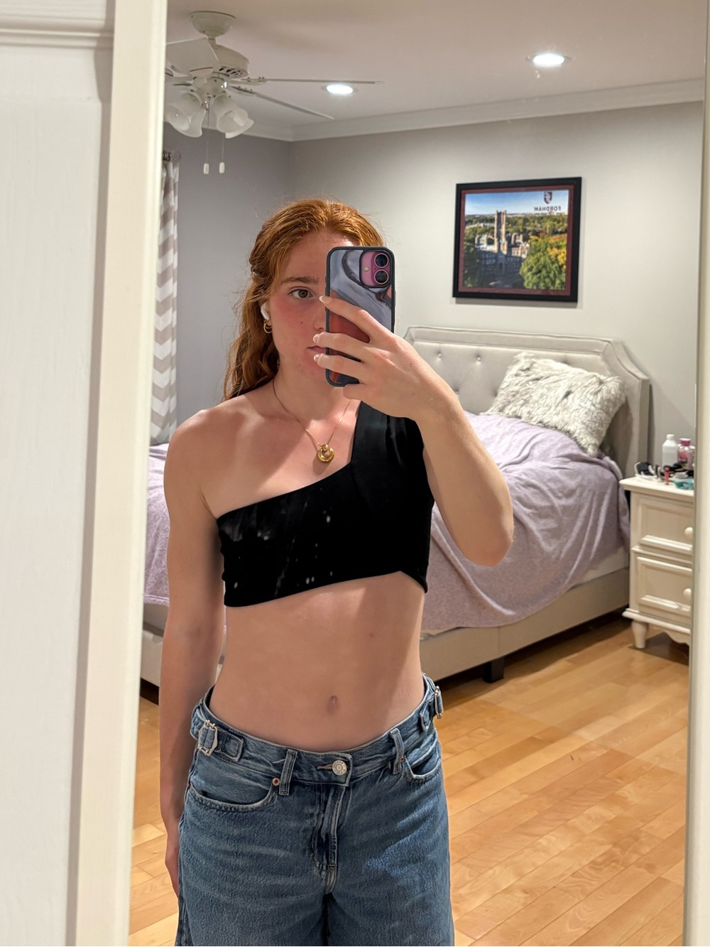Edikted Black One-Shoulder Top - Picture 1 of 6
